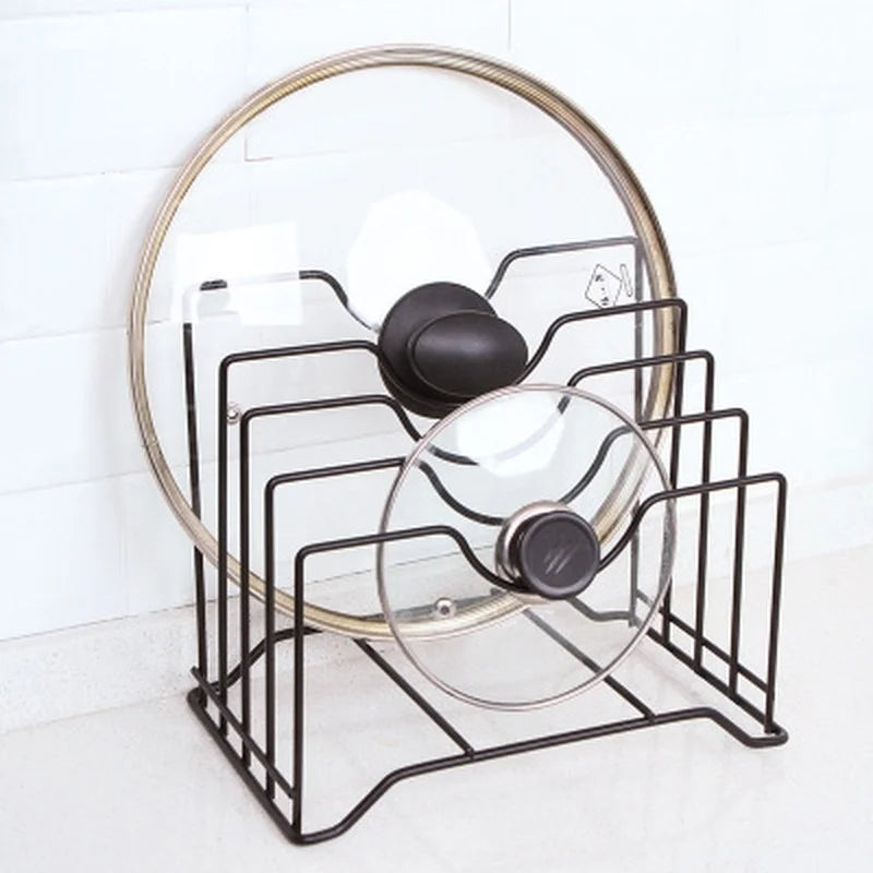 Pot Lid Rack & Pan Organizer – Cabinet & Pantry Holder Kitchen Lid Organizer Axl