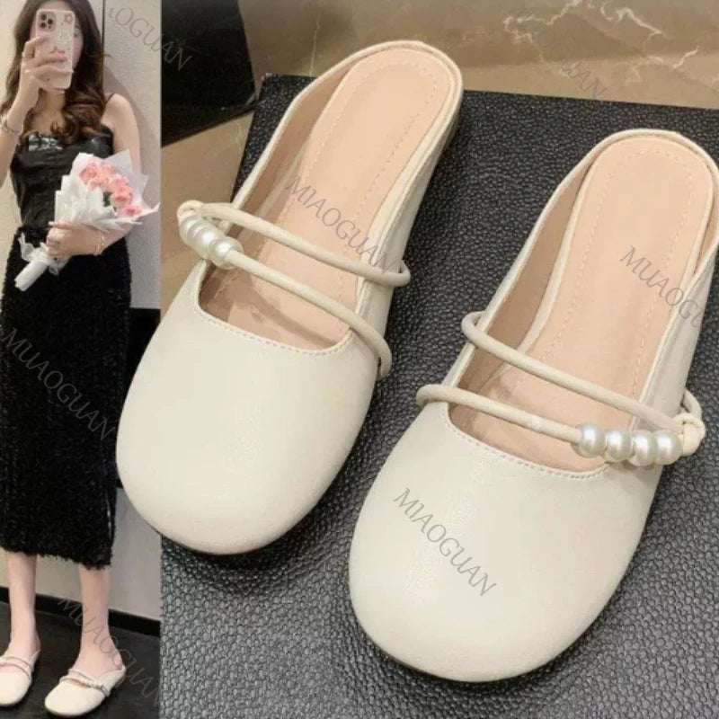 Elegant Pearl Slide Sandals – Women's Lightweight Outdoor Slippers Women's Slide Sandals Axl