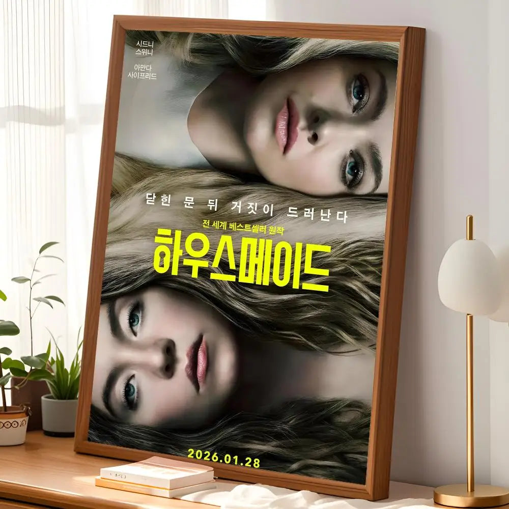 The Housemaid Movie Poster – Self-Stick HD PVC Wall Art Wall Art Poster Axl