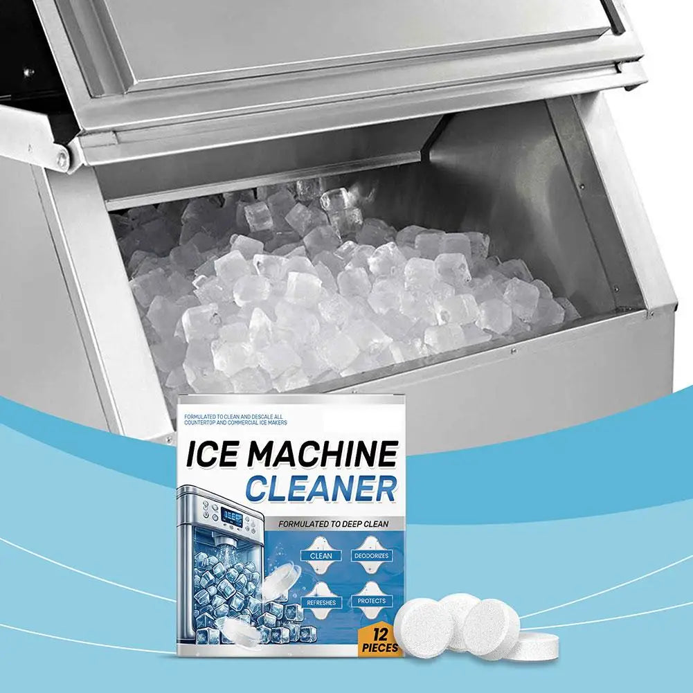 Ice Machine Cleaner Descaler Tablets – Deodorizing 12 Pack Appliance Cleaner Tablets Axl