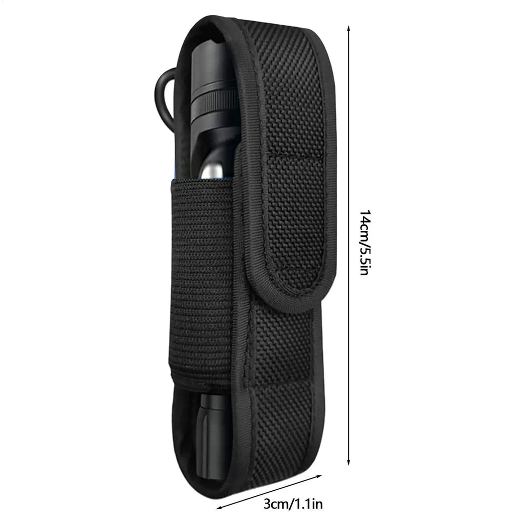 Nylon Flashlight Pouch – Waterproof LED Torch Carry Case Flashlight Carry Pouch Axl
