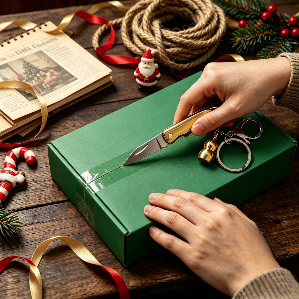 Mini Folding Pocket Knife – Keychain Box Cutter & Camping Tool Folding Pocket Knife Axl
