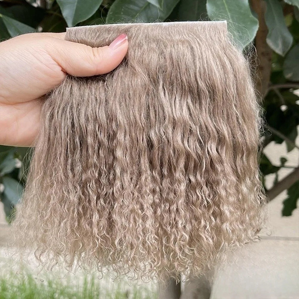 Curly Mohair Hair Wefts for BJD OB11 Blythe & Reborn Dolls Doll Hair Wefts Axl