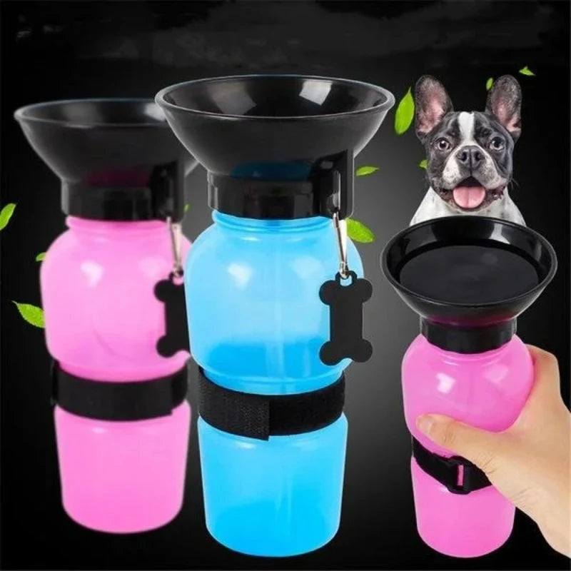 500ml Portable Pet Water Bottle & Travel Bowl for Dogs & Cats Pet Travel Water Bottle Axl
