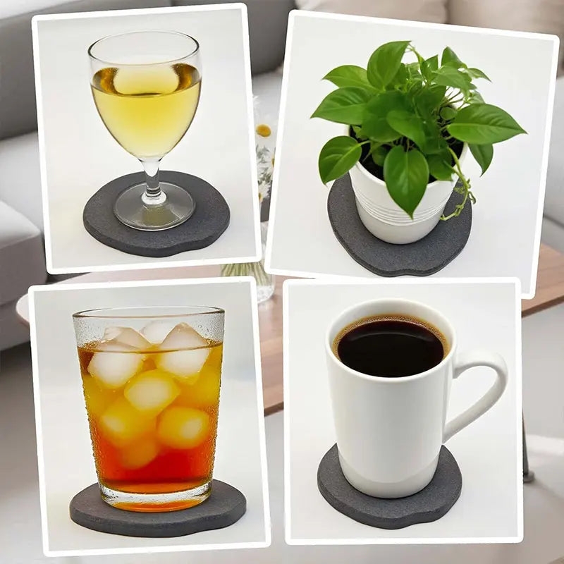 Diatomaceous Earth Coasters Set – Quick-Dry & Heat-Resistant Diatomite Coaster Set Axl