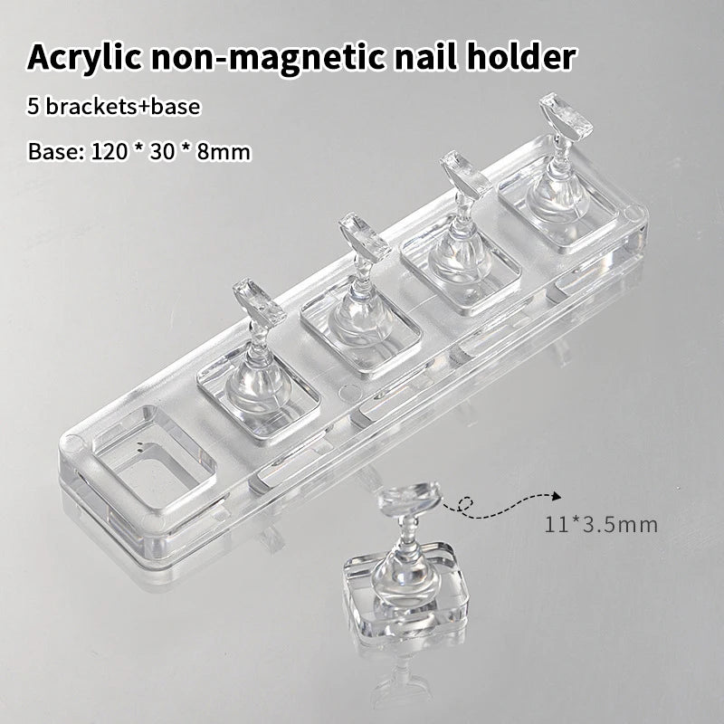Non-Magnetic Nail Tips Display Stand – 1, 5 or 10 Grids Nail Display Stand Axl A2