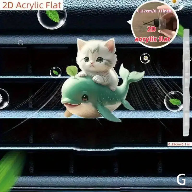 Cute Cat Car Air Vent Aromatherapy Clip | Long-Lasting Freshener Car Air Freshener Axl G