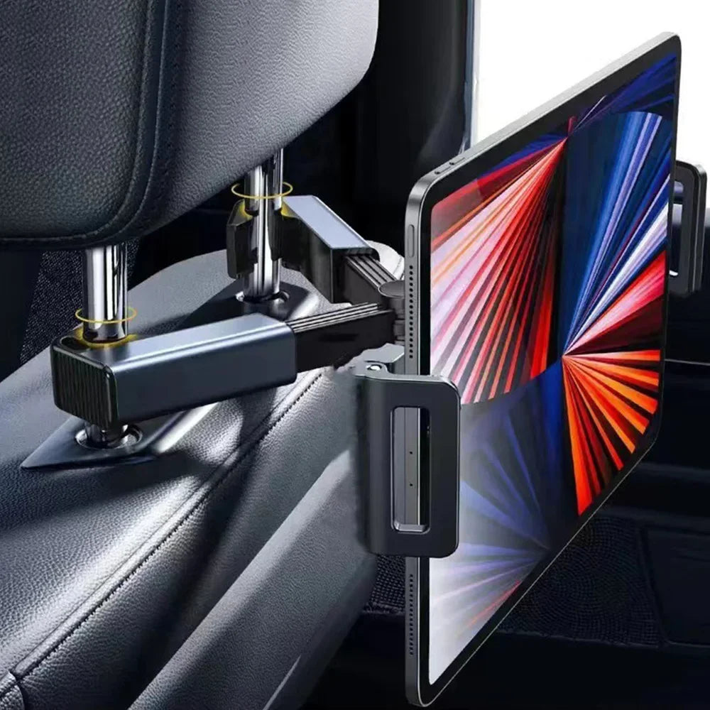 Telescopic Car Headrest Tablet & Phone Mount | 4–12.9 Inch Car Tablet Mount Axl