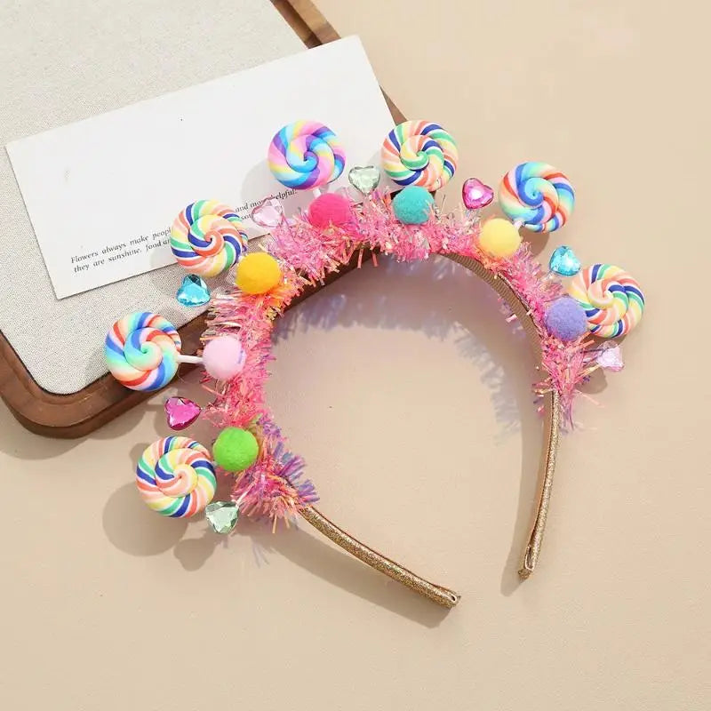 Cartoon Lollipop Hairband – Sweet Candy Princess Hair Accessory Fashion Hairband Axl