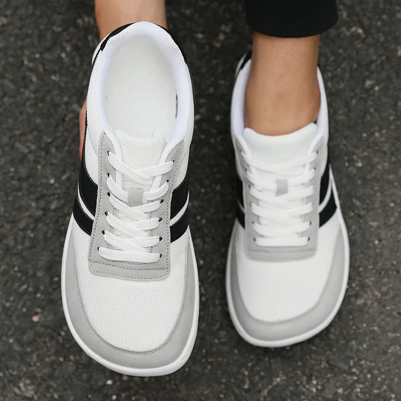 ZULIWAGN Wide Toe Barefoot Sneakers – Breathable Walking Shoes Walking Sneakers Axl