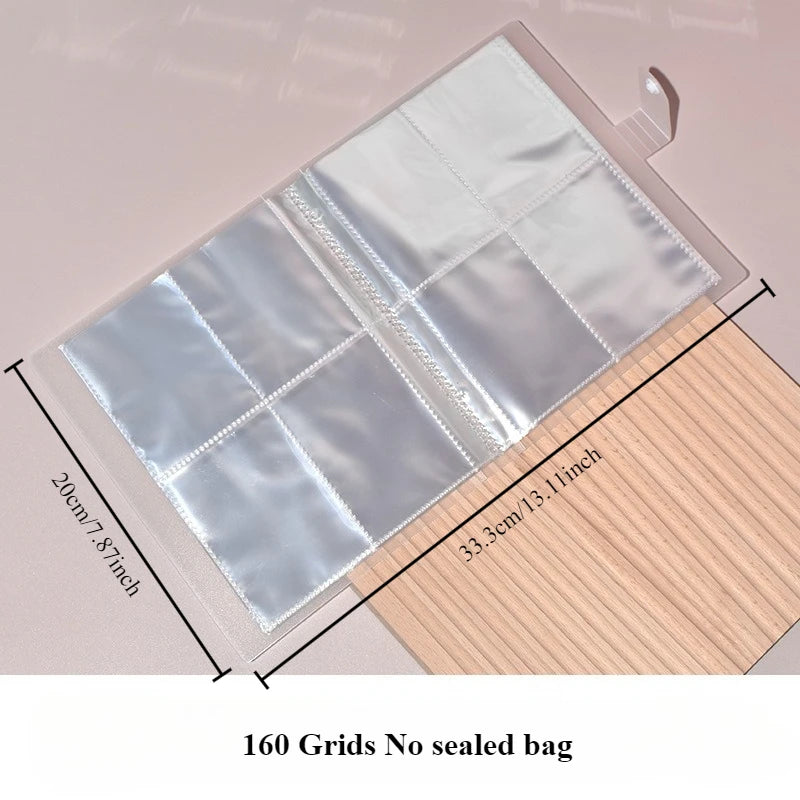Portable Jewelry Organizer Album – Anti-Oxidation Zipper Bag Jewelry Organizer Axl 160-Grid No bag