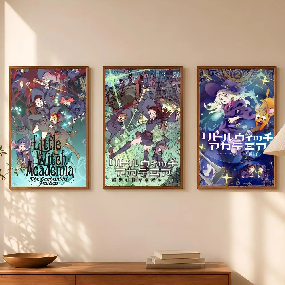Little Witch Academia Anime PVC Wall Poster | Self-Stick HD Art Anime Wall Poster Axl