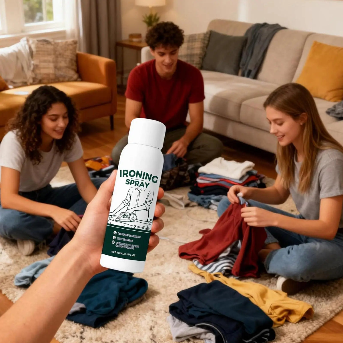 Travel Ironing Starch Spray 100ml – Static Guard for All Fabrics Fabric Starch Spray Axl