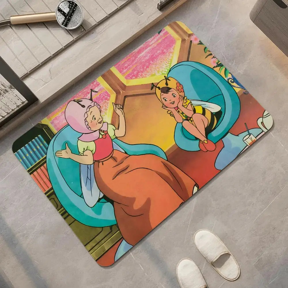 Cartoon Diatomite Bath Mat – Quick Dry Anti-Slip Floor Mat Diatomite Bath Mat Axl