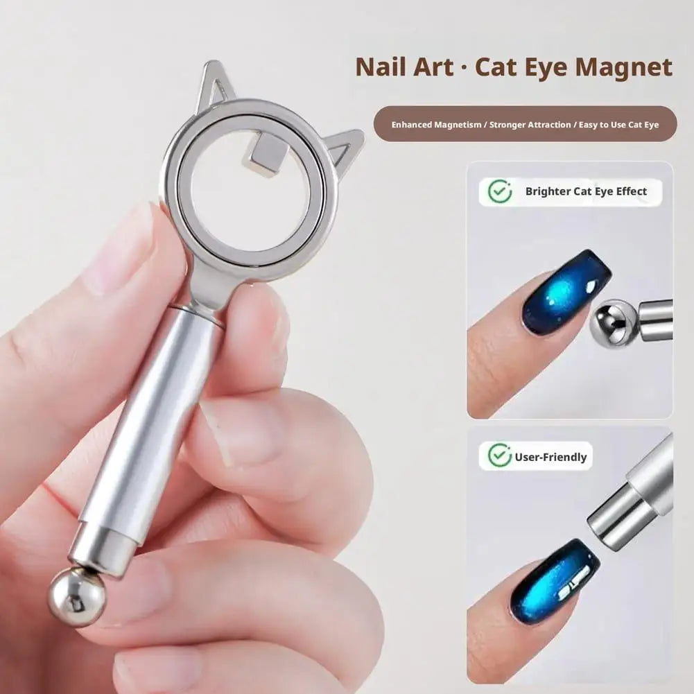 Cat Eye Nail Magnet Ring – Gel Polish Magnetic Art Tool Nail Magnet Tool Axl