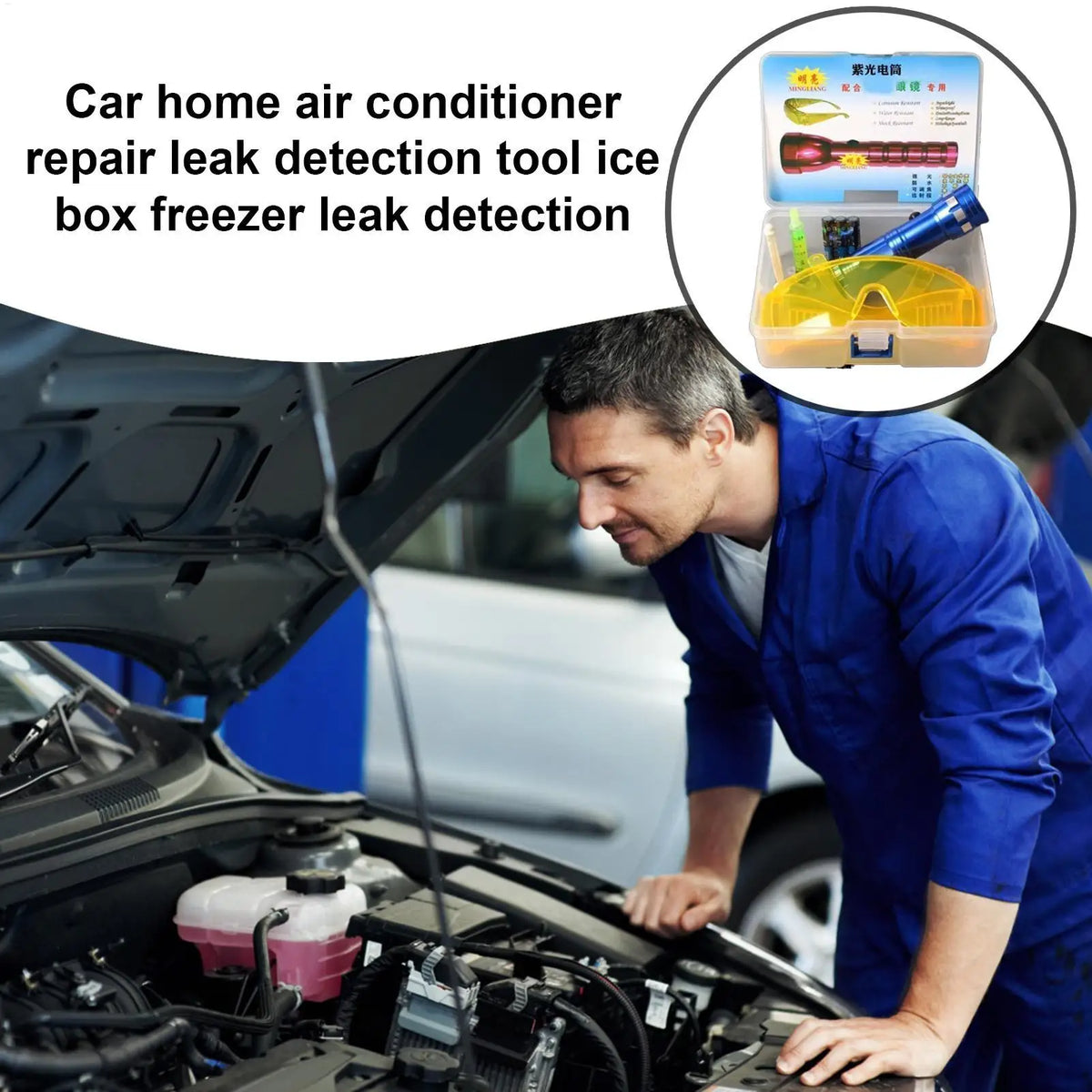 UV Fluorescent AC Leak Detection Kit – Car & Home Systems AC Leak Detection Kit Axl