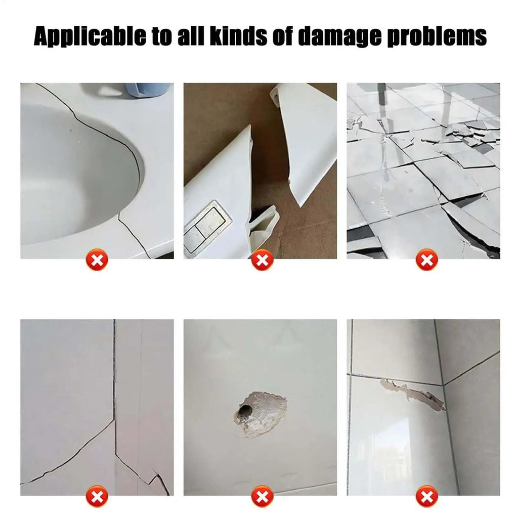 Ceramic Tile Crack Filler Paste – Fast-Drying Grout Repair 50ml Tile Repair Paste Axl