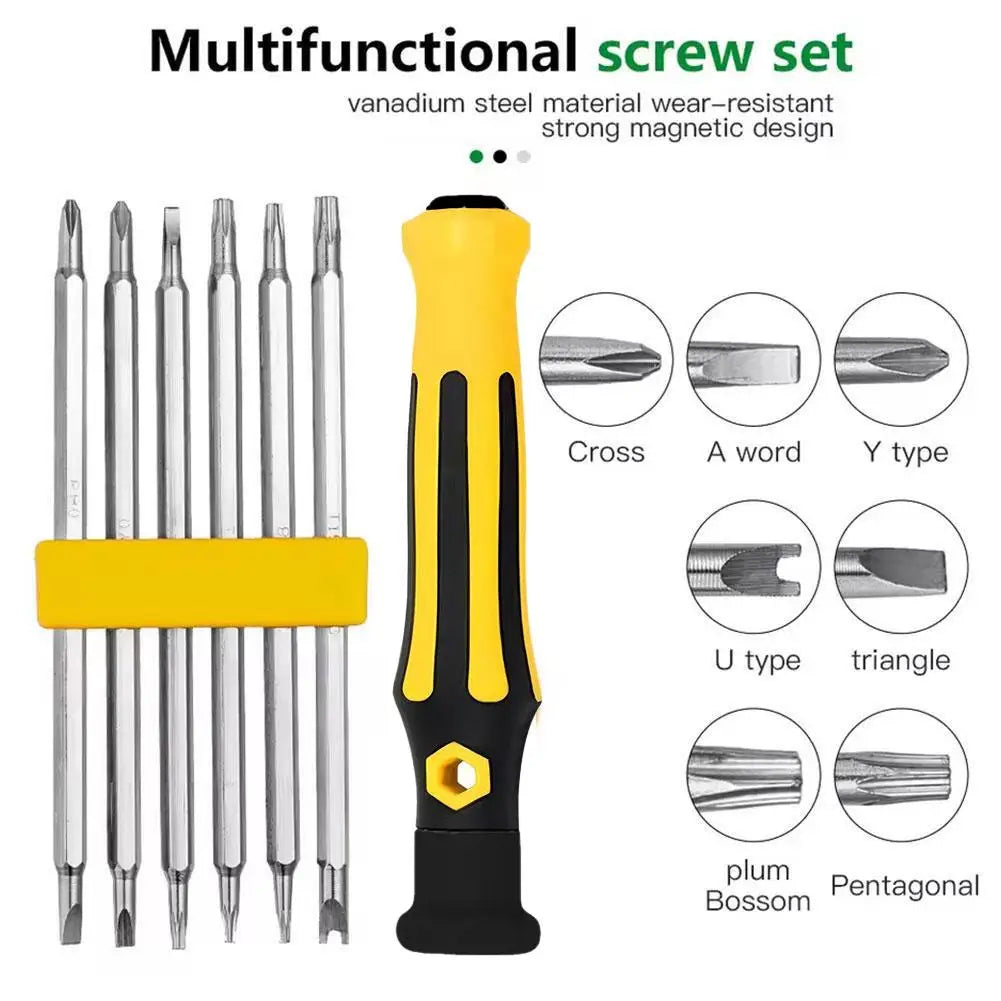 12-in-1 Magnetic Precision Screwdriver Set | Multi-Bit Tool Precision Screwdriver Set Axl