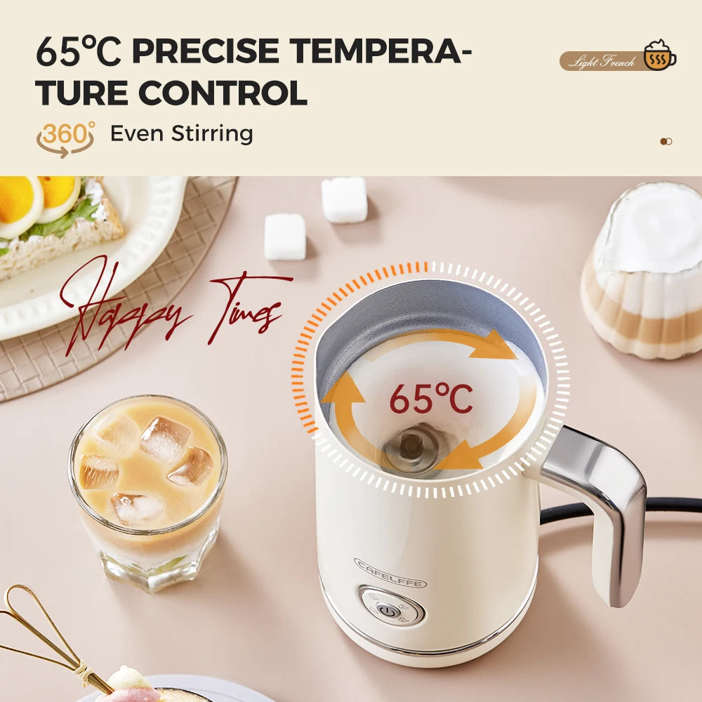 Cafelffe 4-in-1 Electric Milk Frother & Warmer | 240ml Electric Milk Frother Axl