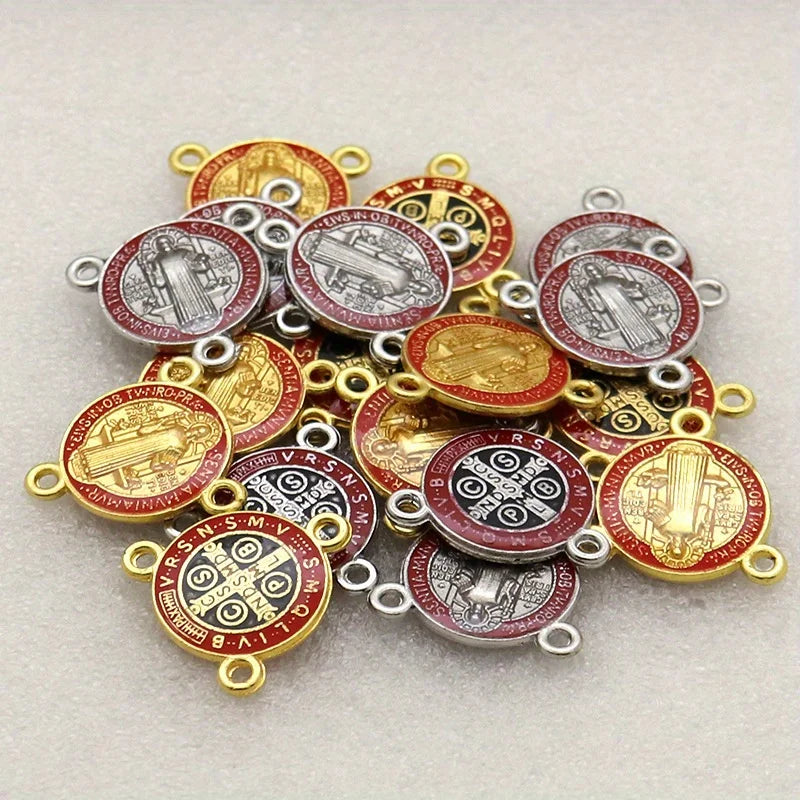 20-Pc St. Benedict Cross Pendants – DIY Jewelry Connectors Cross Pendant Connectors Axl