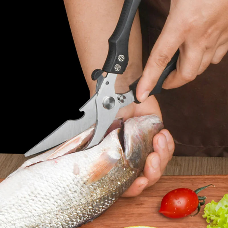 InLeung Heavy-Duty Kitchen Scissors – Sharp Stainless Steel Kitchen Scissors Axl
