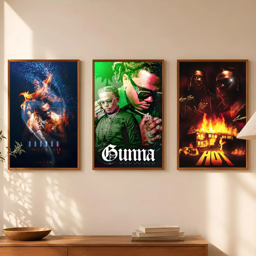 Gunna HD Self-Stick PVC Wall Art Poster – Waterproof Decor Wall Art Poster Axl