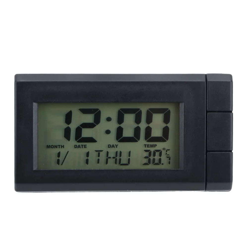 Car LCD Digital Clock – Dashboard Temperature & Date Display Car Dashboard Clock Axl