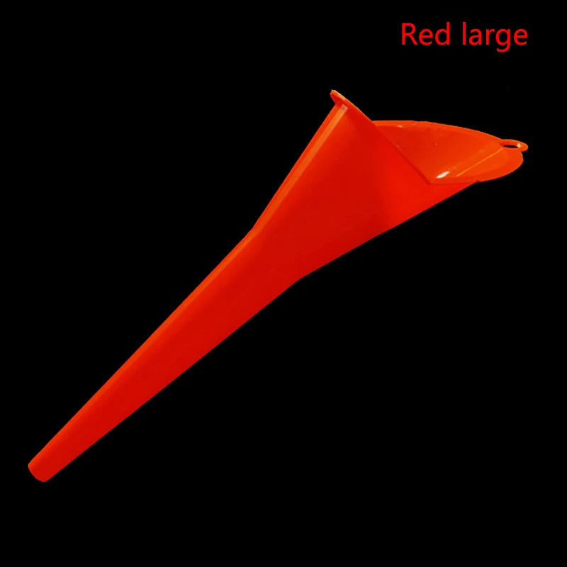 Long Stem Anti-Splash Fuel Funnel for Cars & Motorcycles Automotive Fuel Funnel Axl Red large