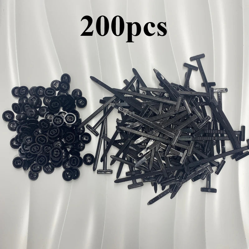 Heavy-Duty Self-Locking Nylon Cable Ties – 100/200 Pack Nylon Cable Ties Axl black-200pcs