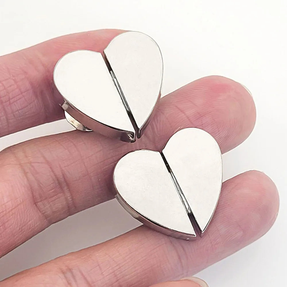 Heart Shaped Magnetic Curtain Clips – No-Drill Drapery Tie Back Curtain Tie Backs Axl