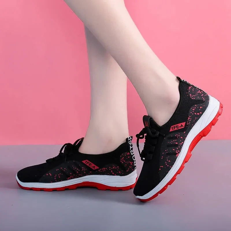 Women's Breathable Mesh Platform Sneakers | Lightweight Trainers Platform Sneakers Axl
