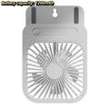 Compact Rechargeable Magnetic Fan – 4-Speed Quiet Portable Fan Portable Mini Fan Axl White