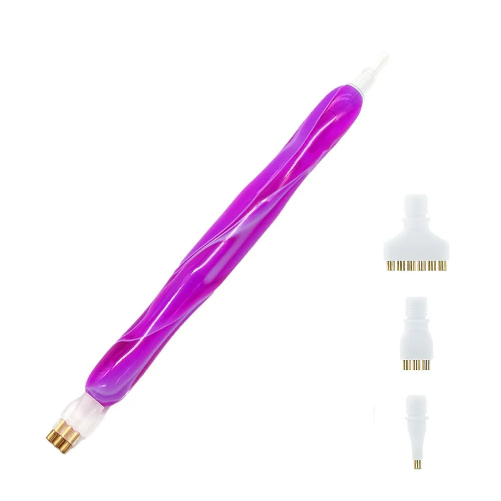 5D Diamond Painting Pen & Replacement Tips – DIY Drill Craft Tool Diamond Painting Pen Axl Purple B-3 Heads