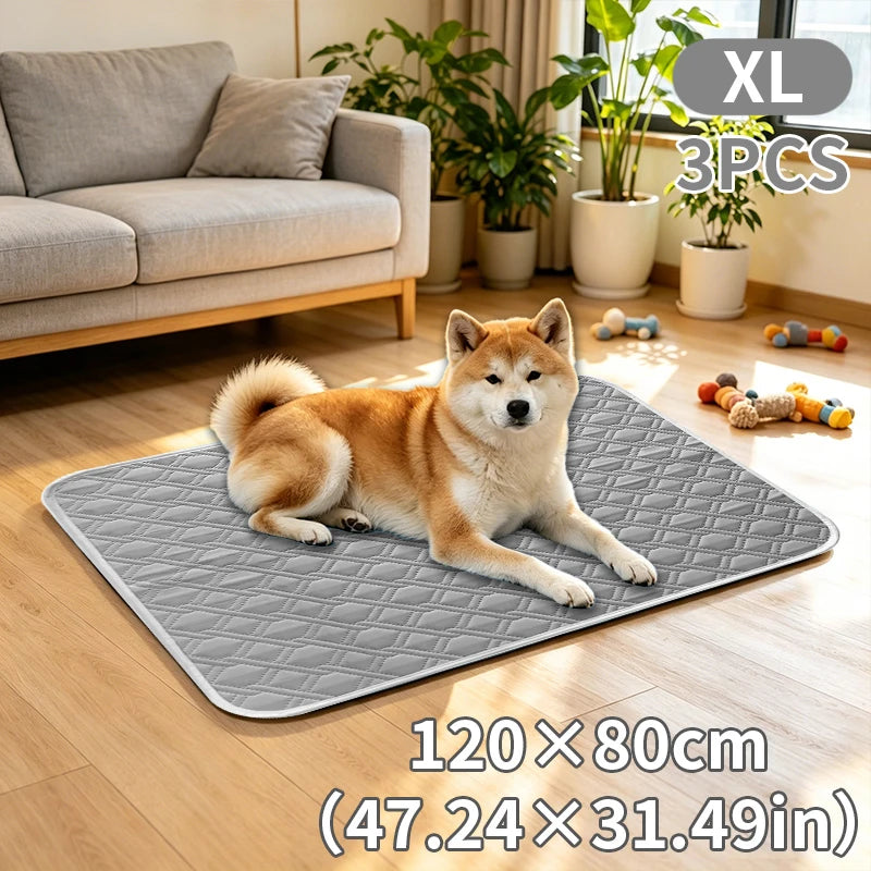 KEMORELA 3-Piece Washable Pet Cooling Pad – Dogs & Cats Pet Cooling Mat Axl 3PCS 120x80cm