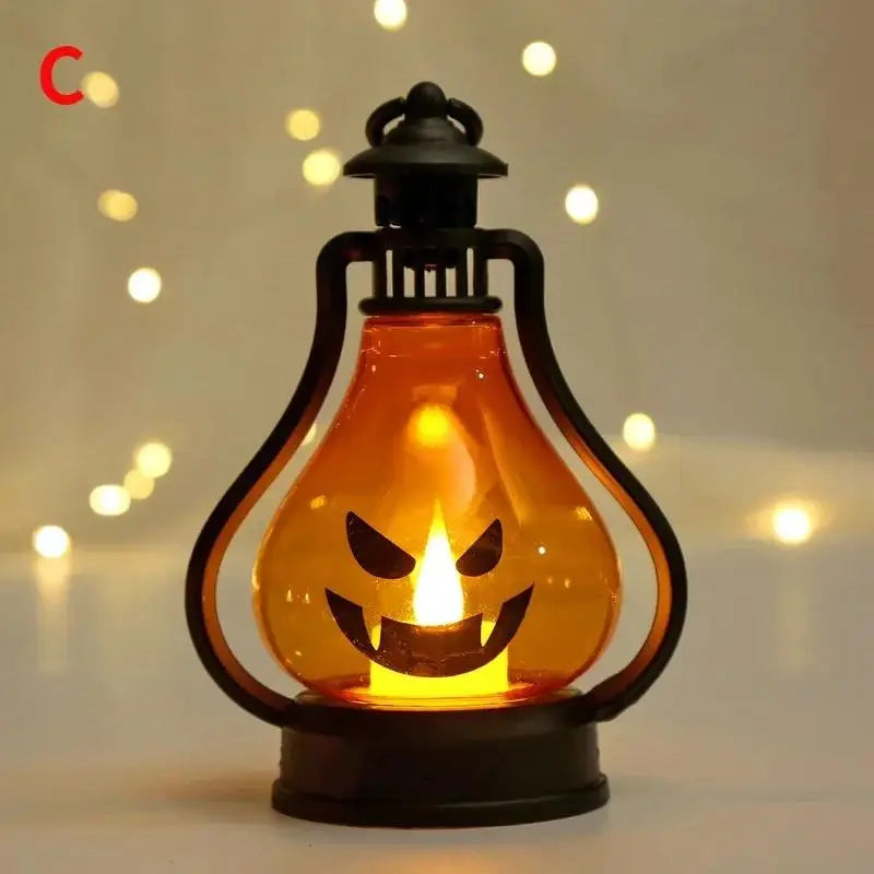 Halloween LED Pumpkin Ghost Lantern – Party Desktop Decor Halloween LED Lantern Axl C
