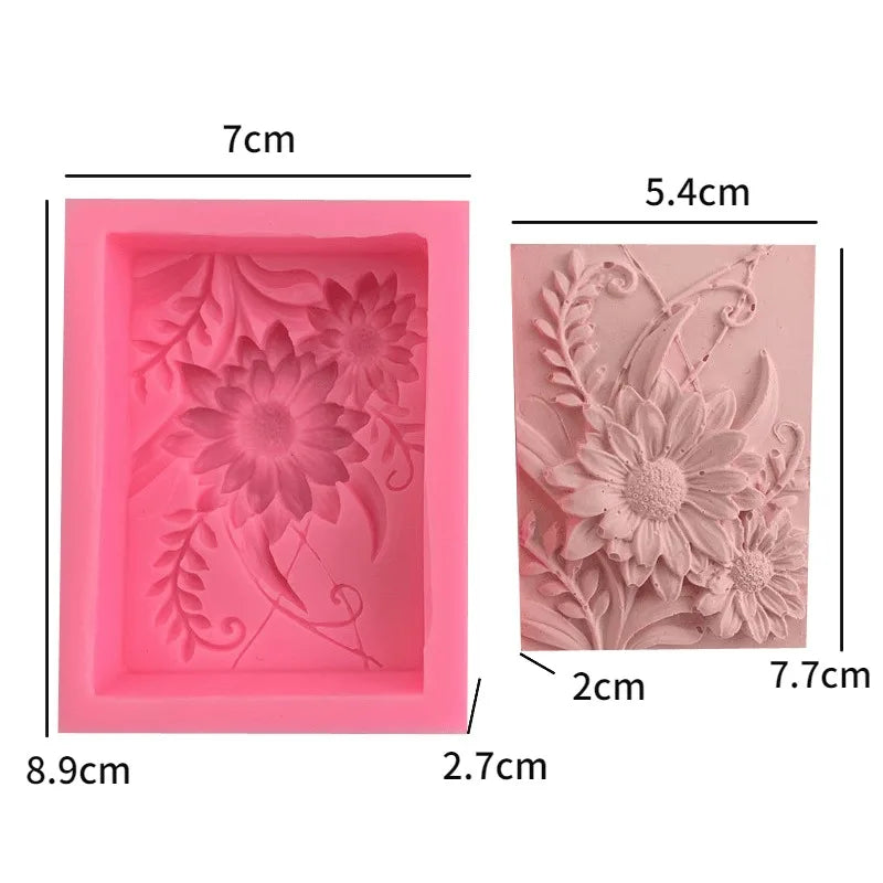 3D Rose Chrysanthemum Silicone Mold – Soap, Resin & Baking Silicone Craft Mold Axl