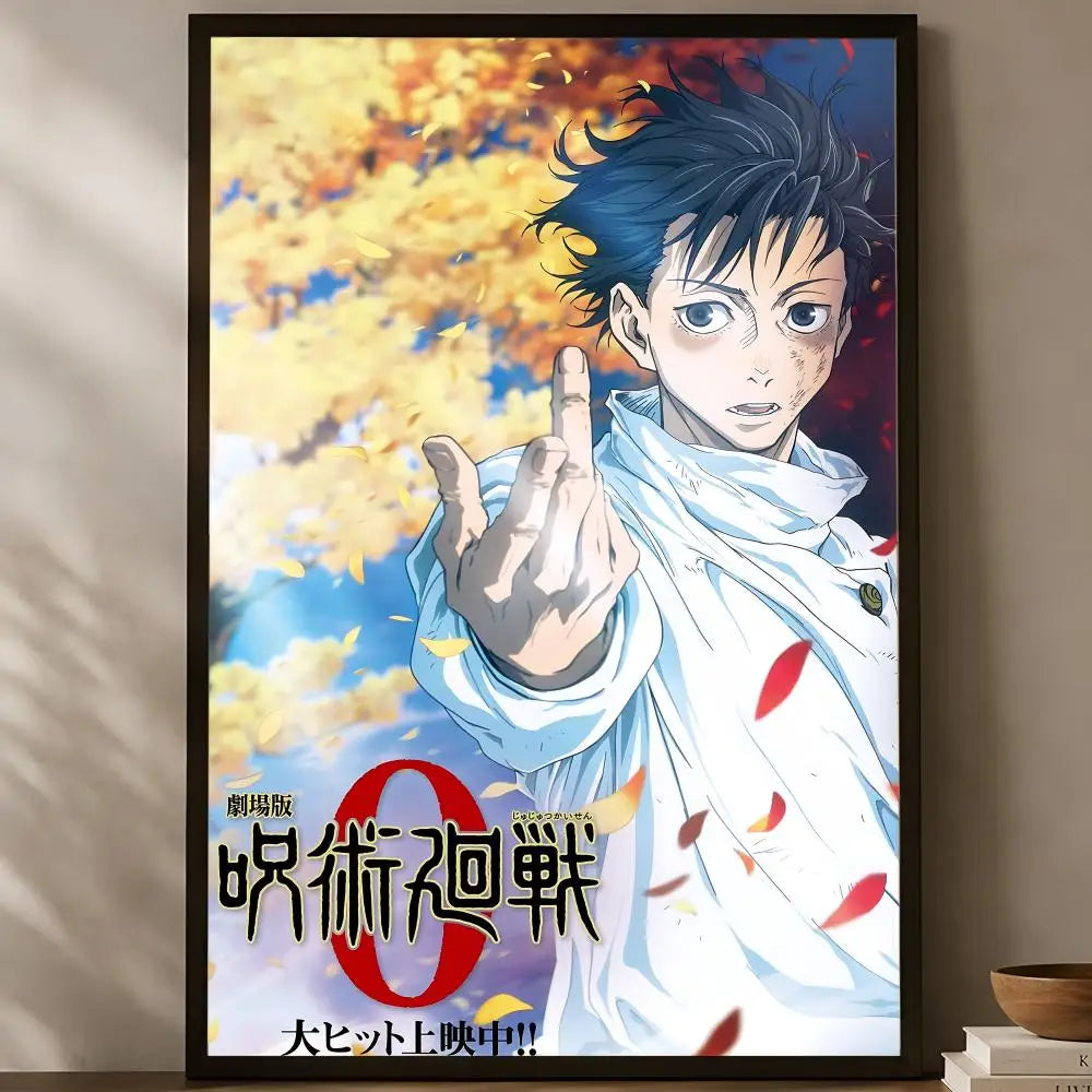 Yuta Okkotsu Anime Self-Stick Wall Poster – HD Waterproof Art Anime Wall Poster Axl White13 40X50cmNoframe