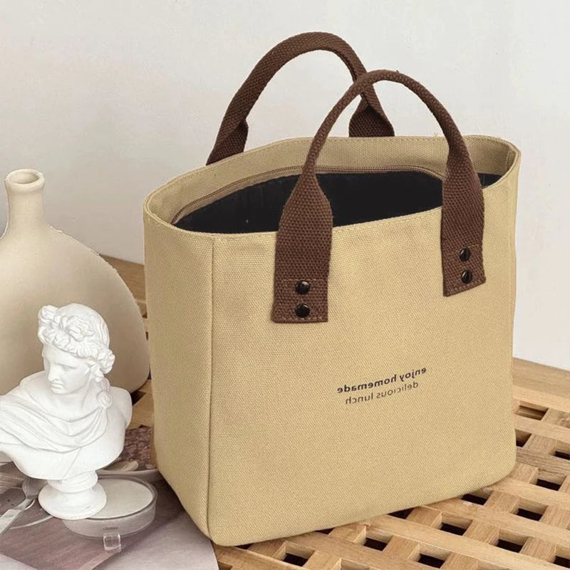 Women's Canvas Tote Handbag – Casual Large Capacity Travel Bag Canvas Tote Handbag Axl