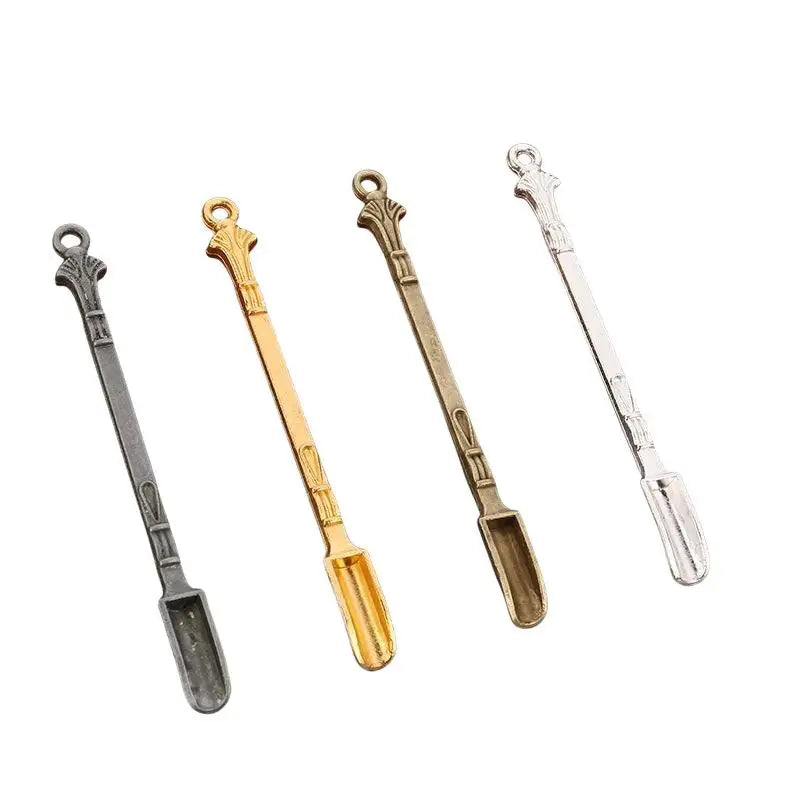 Vintage Zinc Alloy Mini Scoop – Engraved Powder Measuring Spoon Mini Measuring Scoop Axl