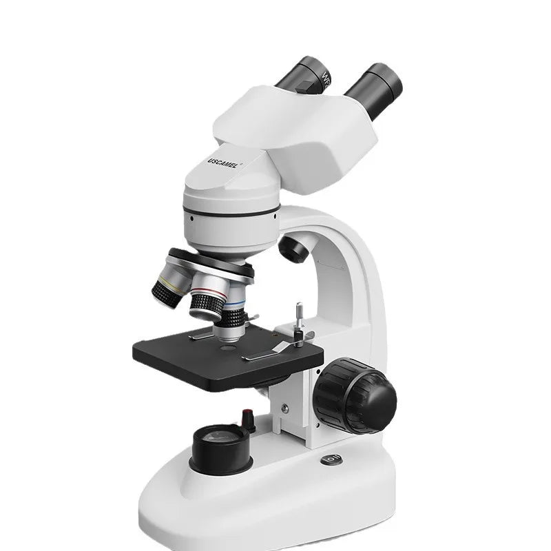 Kids Binocular Microscope 40–1000X HD Scientific Experiment Kit Children's Microscope Axl