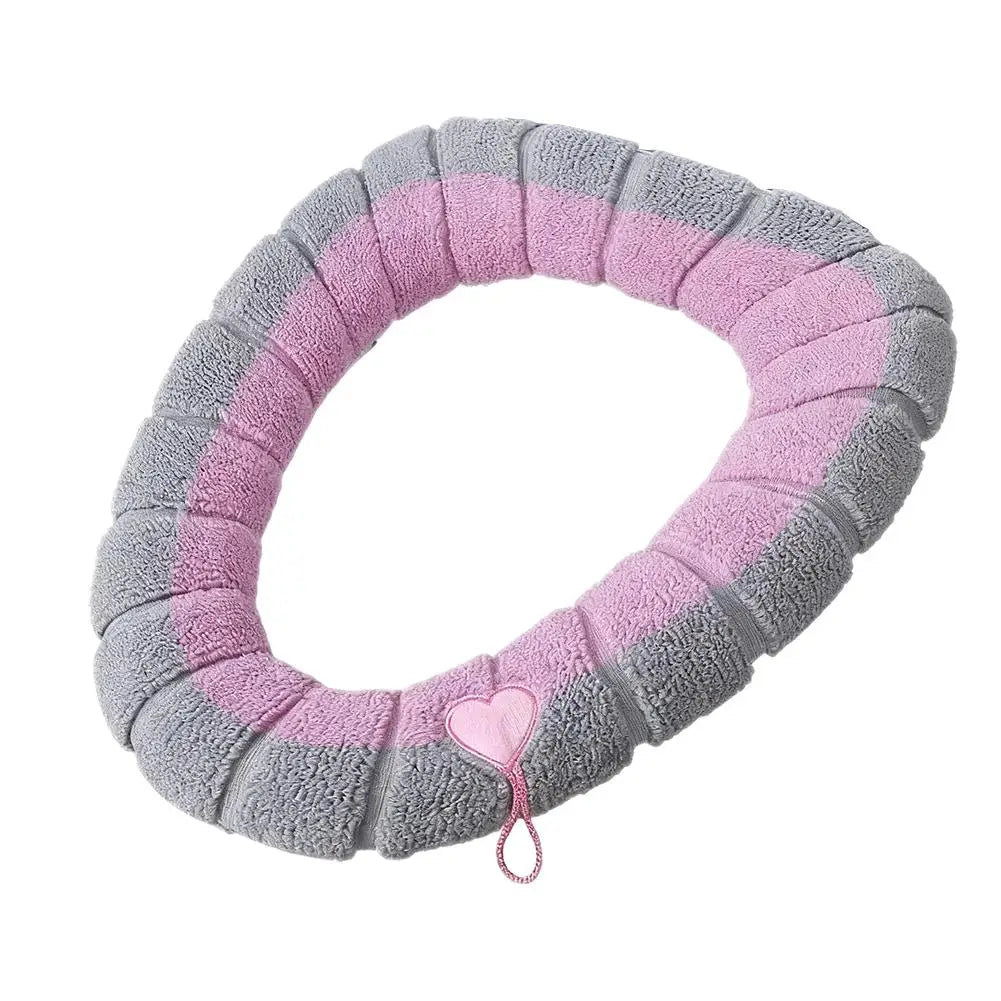 Thick Velvet Toilet Seat Cushion Cover – Universal Fit Toilet Seat Cover Axl 04 2pcs