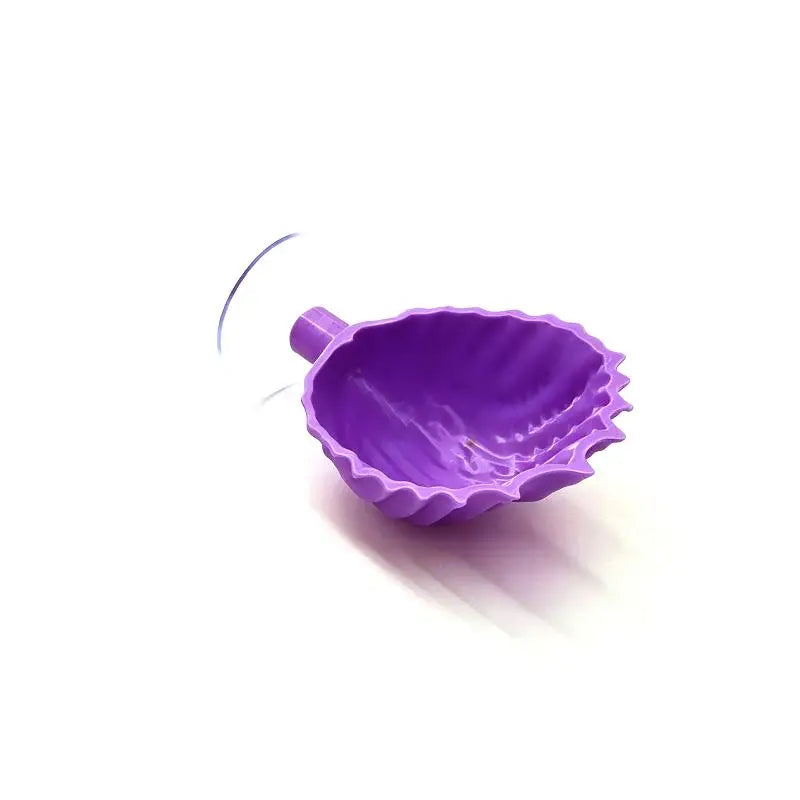 Shell-Shaped Betta Feeding Dish with Suction Cup | Fish Tank Aquarium Feeding Dish Axl P