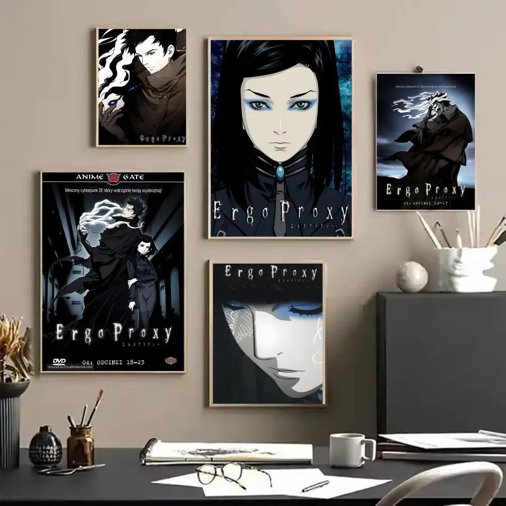 Ergo Proxy Anime Canvas Wall Art – Unframed HD Poster Canvas Wall Art Axl