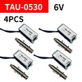 4Pcs TAU-0530 Open Frame Solenoid Electromagnet DC 6V/12V/24V Solenoid Electromagnet Axl 0530 6V 4pcs