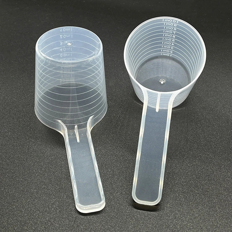Transparent Pet Measuring Spoon with Scale 50g 100ml Pet Measuring Spoon Axl