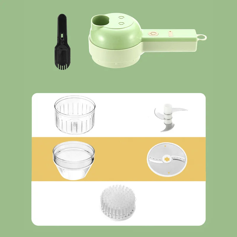 BALASHOV 4-in-1 Electric Food Chopper – Garlic Slicer & Grinder Electric Food Chopper Axl 1 Set
