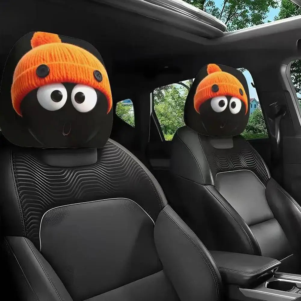 Cartoon Anime Car Headrest Covers – Universal Elastic Fit 2pc Car Headrest Covers Axl