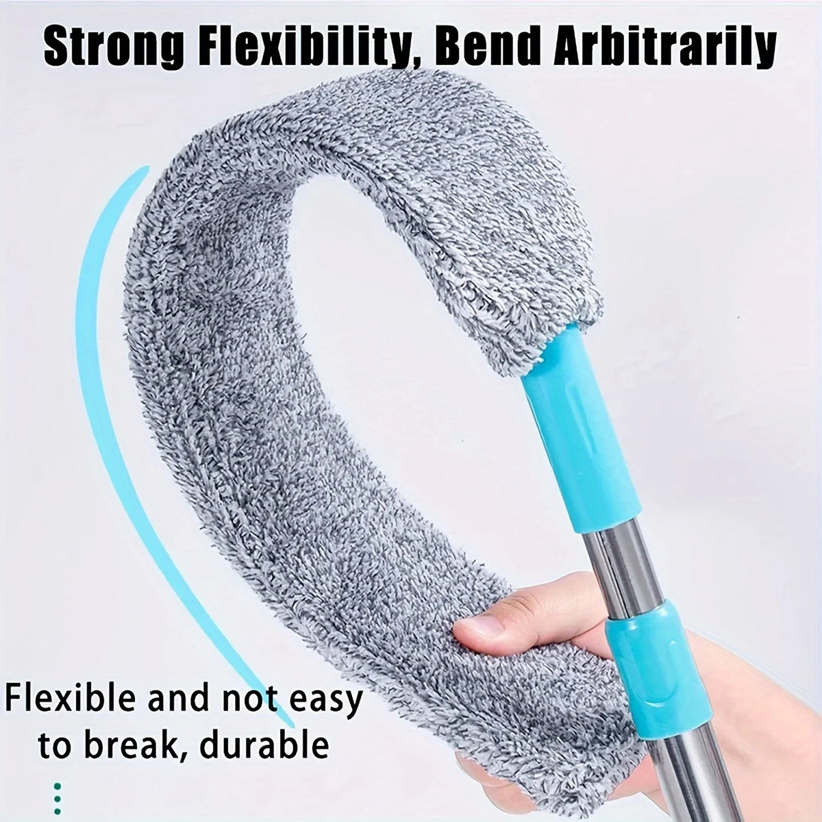 Extendable Long Handle Duster Set with 5 Microfiber Cloths Long Handle Duster Axl