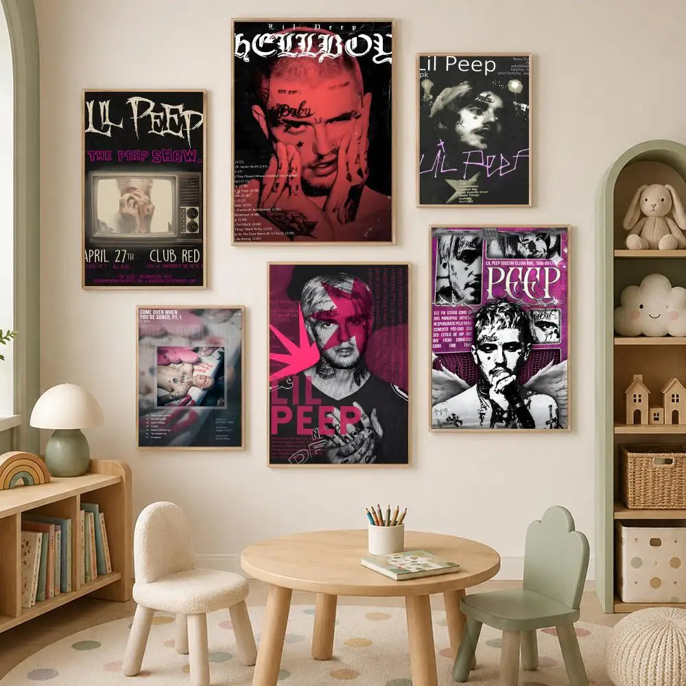 Lil Peep Sophisti-Pop Self-Stick HD Wall Art Poster | Waterproof Wall Art Poster Axl