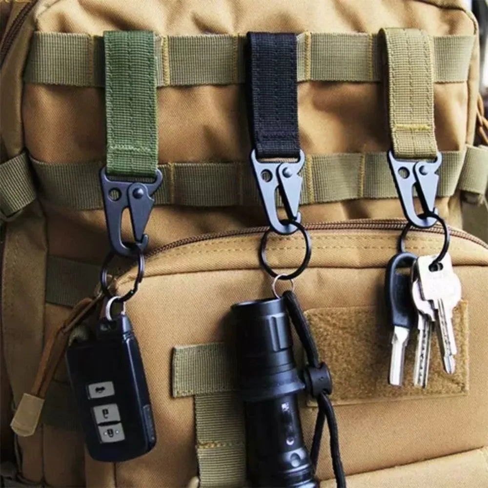 Nylon Carabiner Key Hook Belt Clip | Outdoor Camping Buckle Carabiner Belt Clip Axl